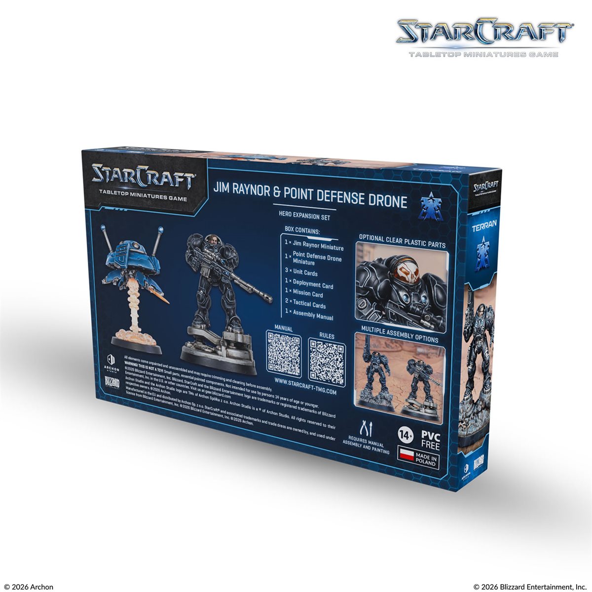 Starcraft: The Miniatures Game: Wave 1: Terran: Jim Raynor (Raynor's Raiders) Hero Expansion Set (PREORDER) May 2026 - Archon Studio - Card Brawlers | Quebec | Canada |