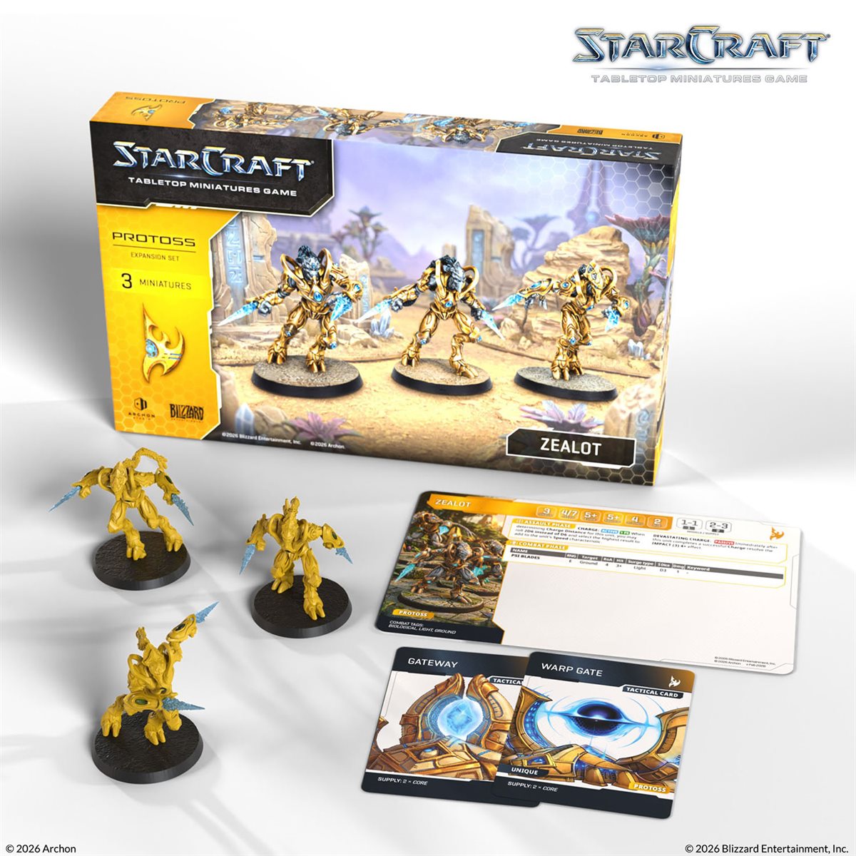 Starcraft: The Miniatures Game: Wave 1: Protoss: Zealot Expansion Set (PREORDER) May 2026 - Archon Studio - Card Brawlers | Quebec | Canada |