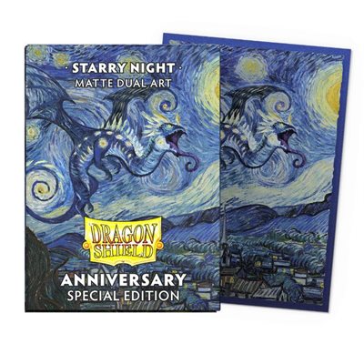 Dragon Shield Matte Sleeves - Shield: Special Edition: Matte DUAL Art: Starry Night 100ct