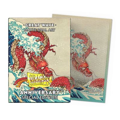Dragon Shield Matte Sleeves - Shield: Special Edition: Matte DUAL Art: Great Wave 100ct - Dragon Shield - Card Brawlers | Quebec | Canada |