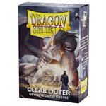 Sleeves: Dragon Shield: Standard Outer Sleeves Matte: Clear (100) - Dragon Shield - Card Brawlers | Quebec | Canada |