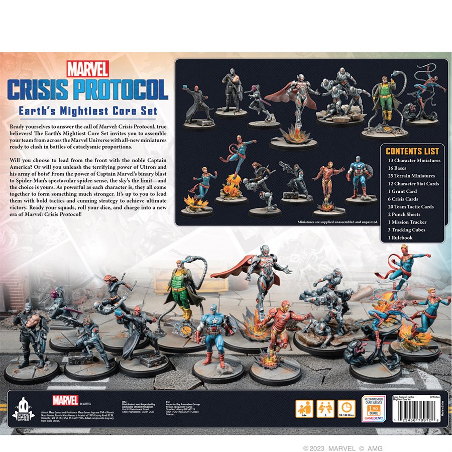 Marvel Crisis Protocol: Earth's Mightiest Core Set - Atomic Mass Games - Card Brawlers | Quebec | Canada |