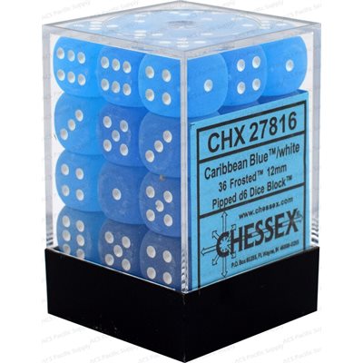 Chessex - Frosted - 36D6 Dice Block - 12mm