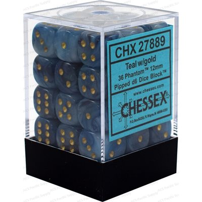 Chessex - Phantom - 36D6 Dice Block - 12mm