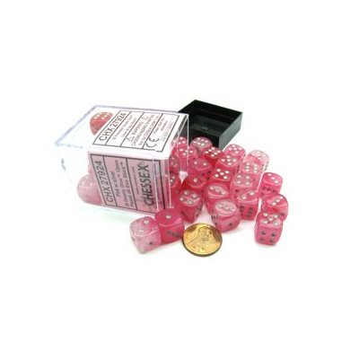 Chessex - Ghostly Glow - 36D6 Dice Block - 12mm