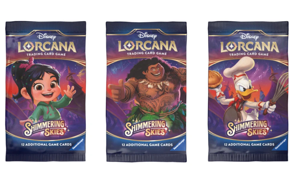 Disney Lorcana: Shimmering Skies Booster Pack Card Brawlers Disney Lorcana: Shimmering Skies Booster Pack Card Brawlers