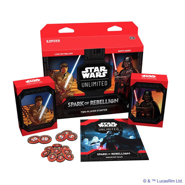 Star Wars: Unlimited: Spark of Rebellion Two Player Starter Set (PREORDER) March 8, 2024 - Card Brawlers | Quebec | Canada | Yu-Gi-Oh!