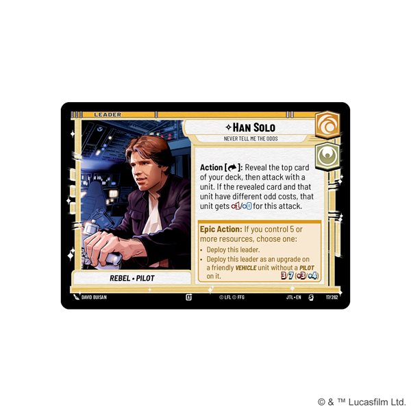 Star Wars: Unlimited - Jump to Lightspeed Spotlight Deck - Han Solo (PREORDER) March 14, 2025