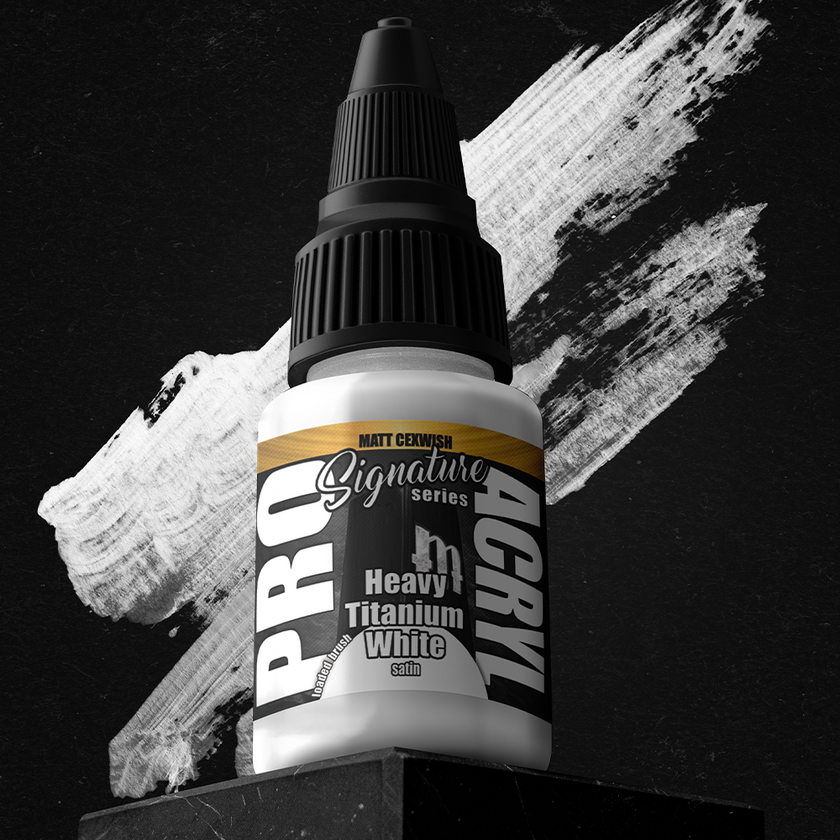 PRO Acryl - Paint - S21 - Matt Cexwish - Heavy Titanium White