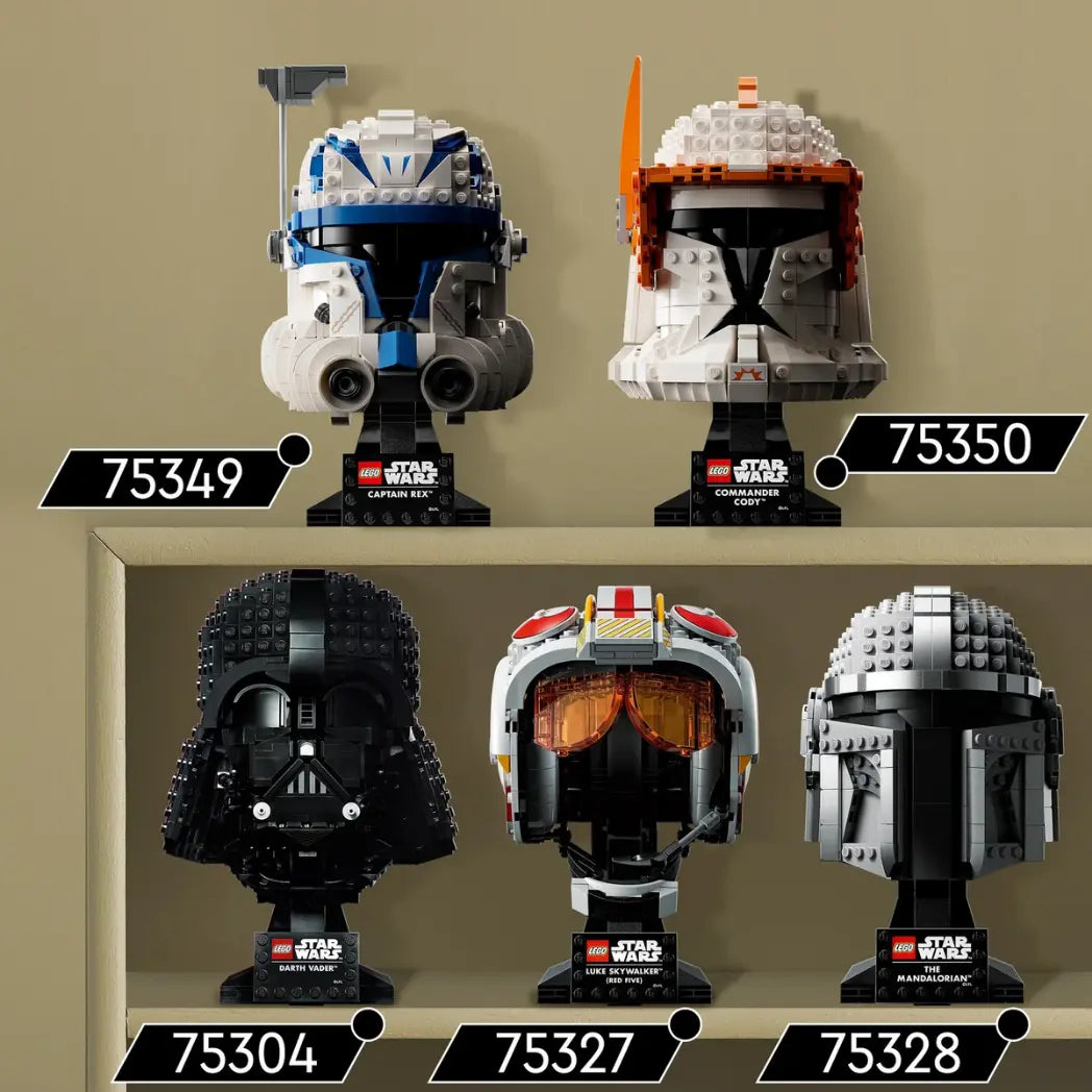 Different Star Wars helmets displayed, sold seperately.