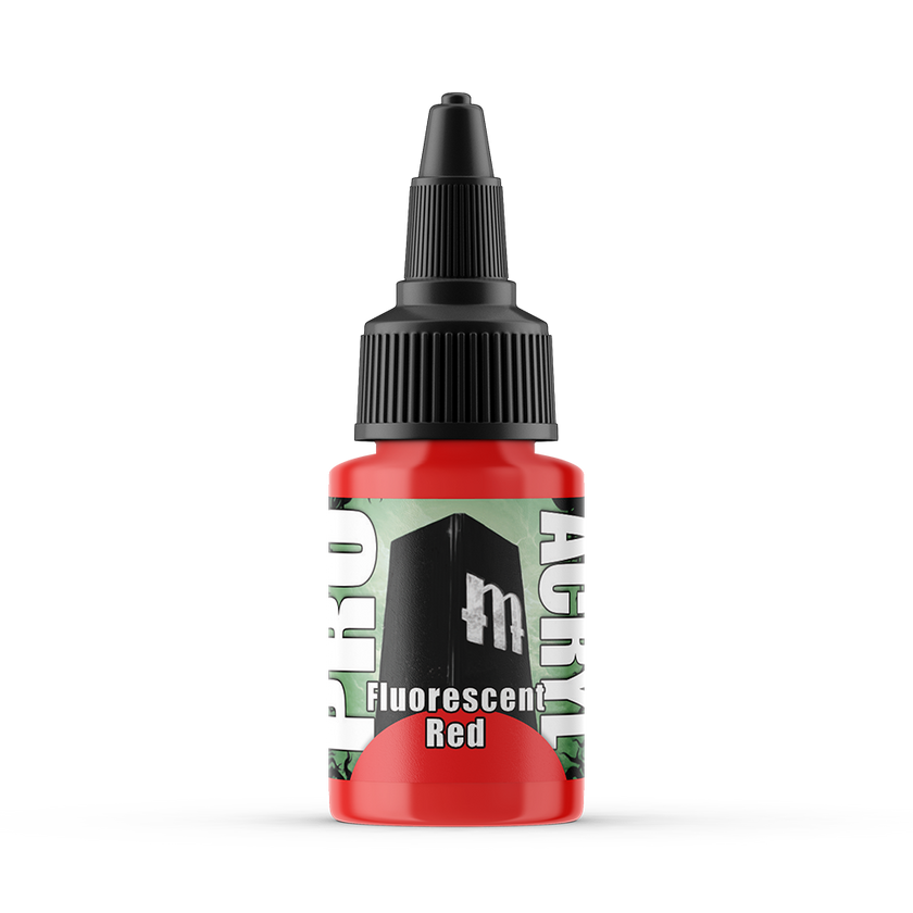 PRO Acryl - Paint - PMA-F01- Fluorescent Red