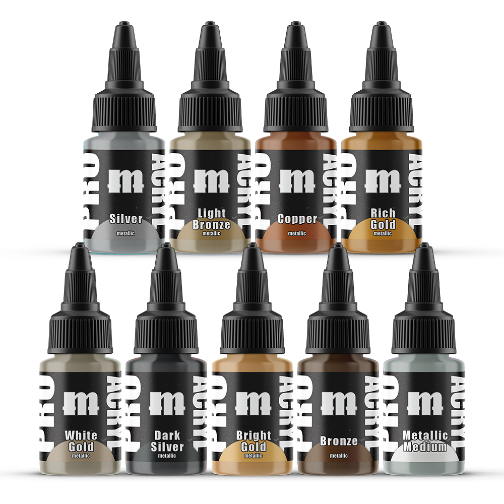 Pro Acryl - Paint Set - Matellics - Warpstone Distribution - Card Brawlers | Quebec | Canada |