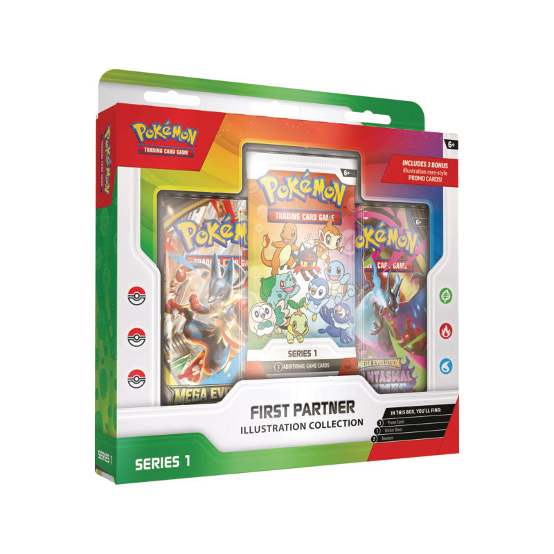 Pokemon TCG - First Partner Illustration Collection - Series 1 (MAX 1 PER CUSTOMER) (PREORDER) Wave 2 Date TBD - The Pokemon Company - Card Brawlers | Quebec | Canada |