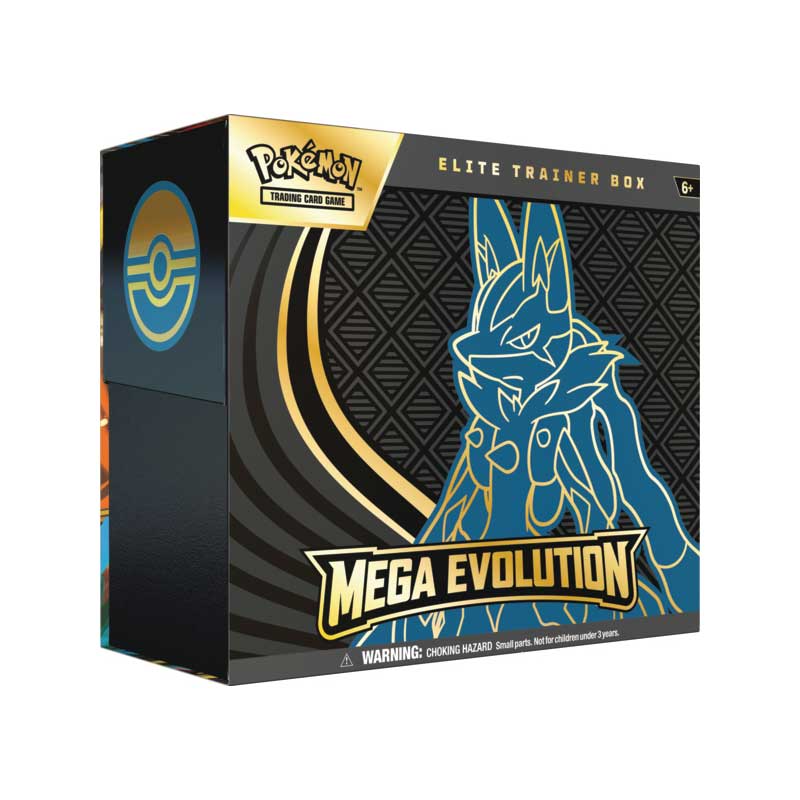 Pokemon TCG: Mega Evolution - Elite Trainer Box - Lucario (MAX 1 PER CUSTOMER) (PREORDER) September 26, 2025 - The Pokemon Company - Card Brawlers | Quebec | Canada |