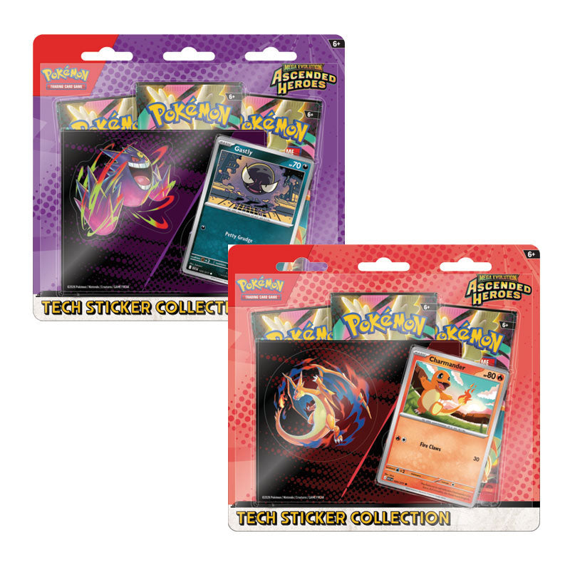 Pokemon TCG - Mega Evolution - Ascended Heroes - Tech Sticker Collection - Gastly (MAX 2 PER CUSTOMER) (PREORDER) Wave 2 - DATE TBD
