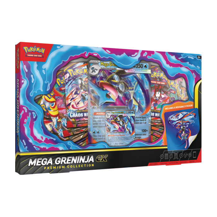 Pokemon - Mega Evolution - Chaos Rising - Mega Greninja EX - Premium Collection (MAX 1 PER CUSTOMER) (PREORDER) July 3, 2026