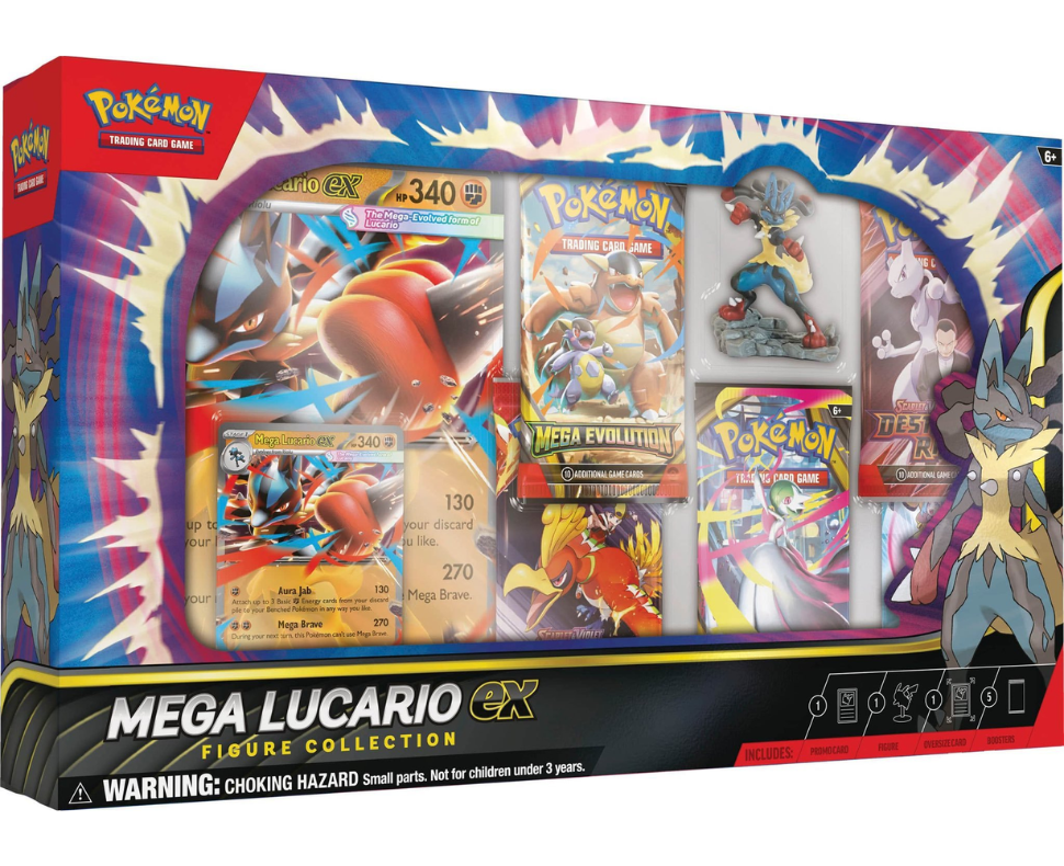 Pokemon TCG: Mega Evolution - Mega Lucario EX Figure Collection (MAX 1 PER CUSTOMER) - The Pokemon Company - Card Brawlers | Quebec | Canada |