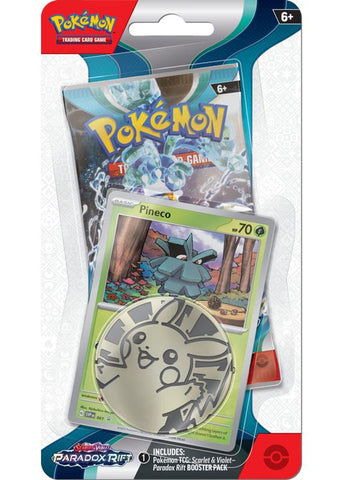 Pokemon TCG: Scarlet & Violet - Paradox Rift - Blister Pack - Single Booster - Pineco Promo Card - Card Brawlers | Quebec | Canada | Yu-Gi-Oh!