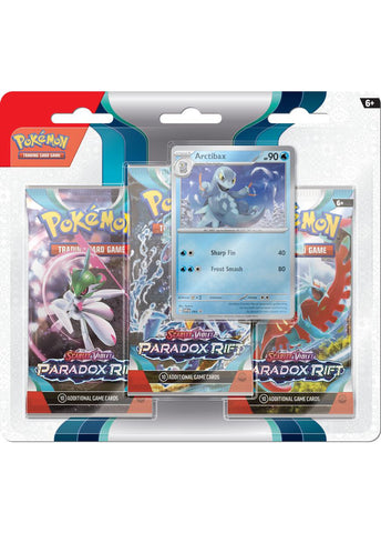 Pokemon TCG: Scarlet & Violet - Paradox Rift - Blister Pack - Three Boosters - Arctibax Promo Card - Card Brawlers | Quebec | Canada | Yu-Gi-Oh!