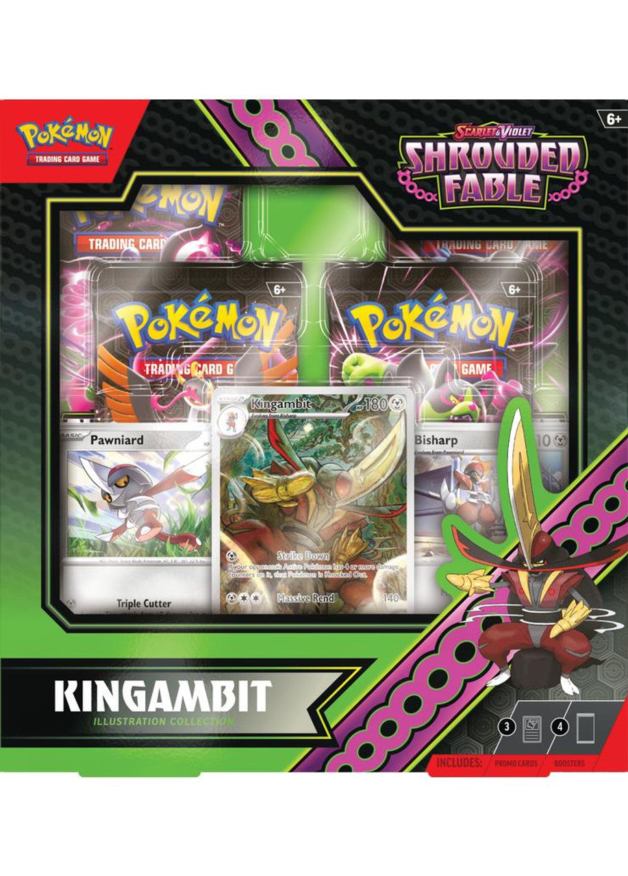Pokemon TCG: Scarlet & Violet - Shrouded Fable - Illustration Collection - Kingambit - The Pokemon Company - Card Brawlers | Quebec | Canada |
