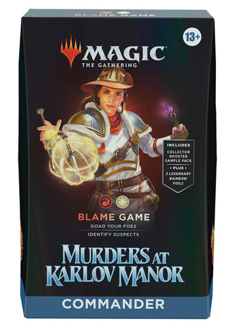 Magic the Gathering: Murders at Karlov Manor: Commander Deck - Blame Game - Card Brawlers | Quebec | Canada | Yu-Gi-Oh!