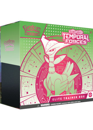 Pokemon TCG: Scarlet & Violet - Temporal Forces - Elite Trainer Box - Iron Leaves (PREORDER) March 22, 2024 - Card Brawlers | Quebec | Canada | Yu-Gi-Oh!