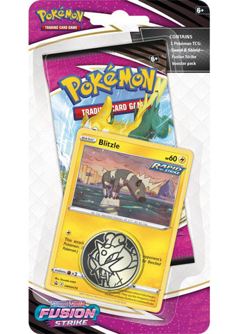 Pokemon TCG: Sword & Shield - Fusion Strike - Blister Pack - Single Booster - Blitzle Promo - Card Brawlers | Quebec | Canada | Yu-Gi-Oh!