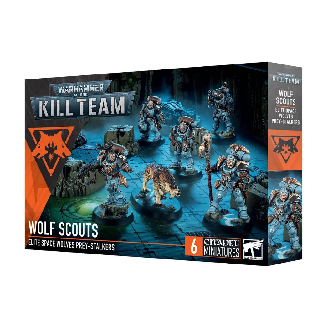 Warhammer 40k Wolf Scouts Elite Space Wolves Prey-Stalkers Box, includes 6 miniatures