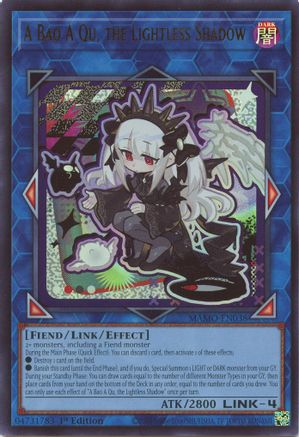 A Bao A Qu, the Lightless Shadow (MAMO-EN038) - Magnificent Monsters 1st Edition - Card Brawlers