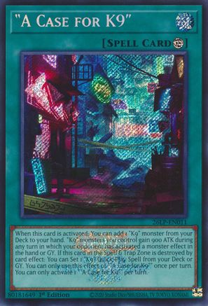 A Case for K9 (Emblazoned Secret Rare) (26LP-EN011) - Limited Pack World Championship 2026 1st Edition - Card Brawlers