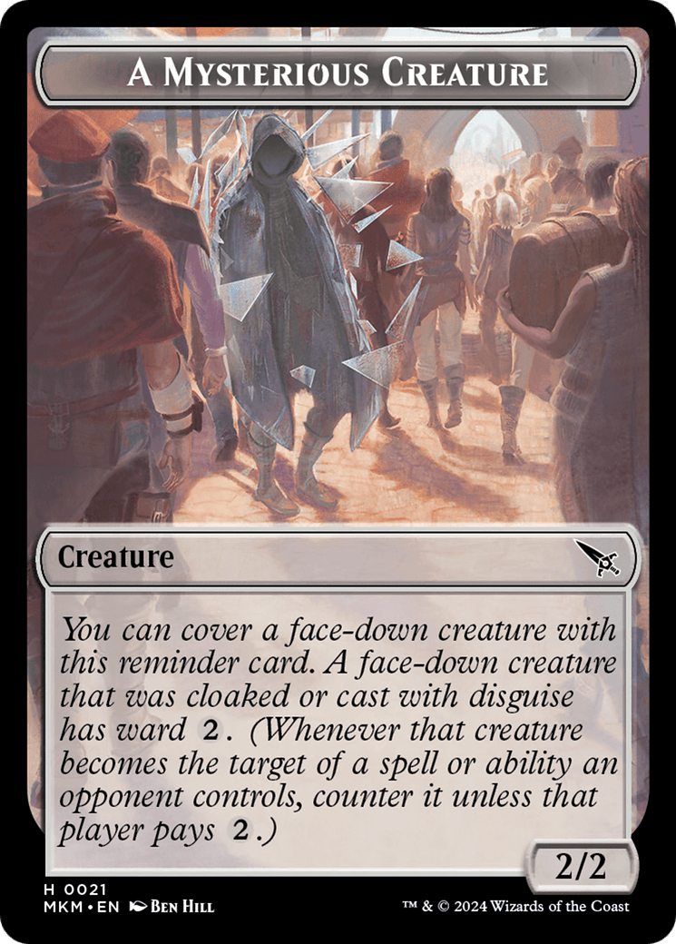 A Mysterious Creature Token [Murders at Karlov Manor Tokens] - Card Brawlers