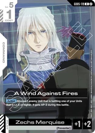 A Wind Against Fires (GD05-119) - Freedom Ascension Holofoil - Card Brawlers