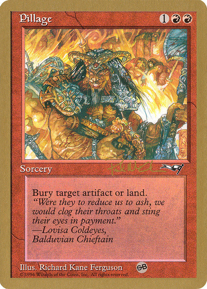 Pillage (Paul McCabe) (SB) [World Championship Decks 1997] - Magic: The Gathering - Card Brawlers | Quebec | Canada |