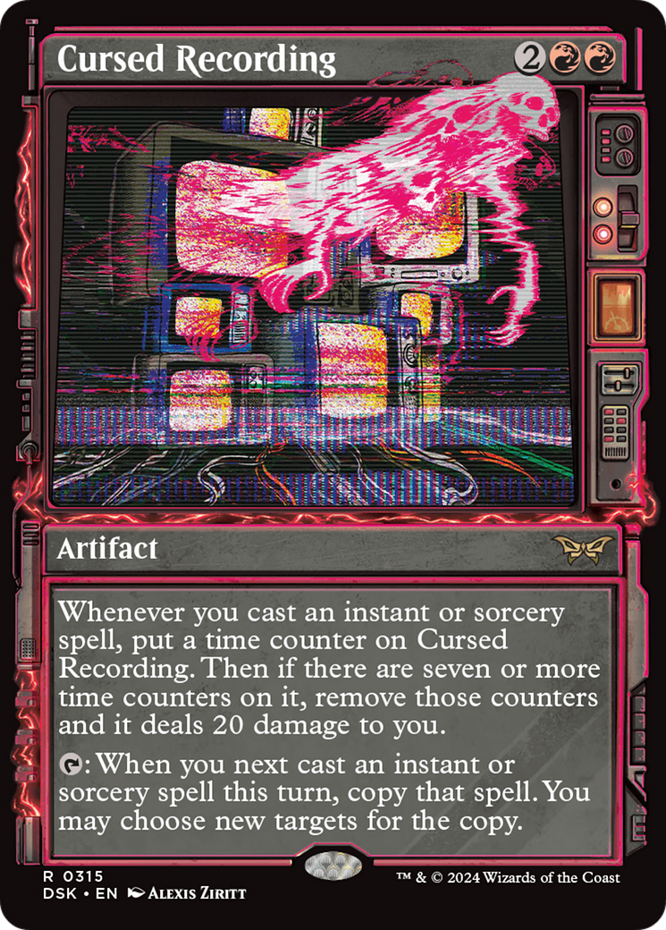 Cursed Recording (Showcase) [Duskmourn: House of Horror] - Magic: The Gathering - Card Brawlers | Quebec | Canada |