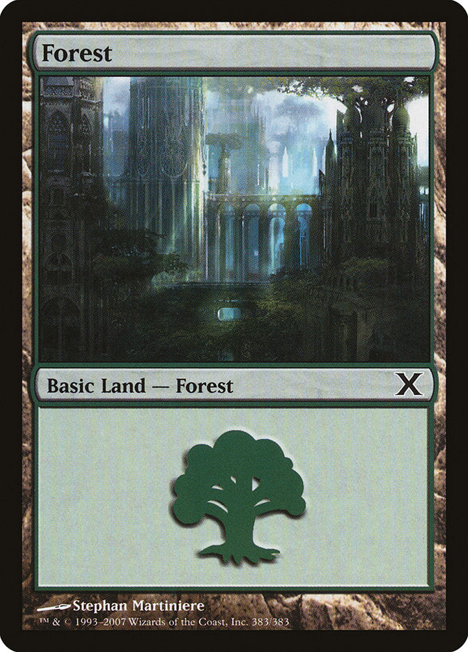 Forest (383) [Tenth Edition] - Magic: The Gathering - Card Brawlers | Quebec | Canada |