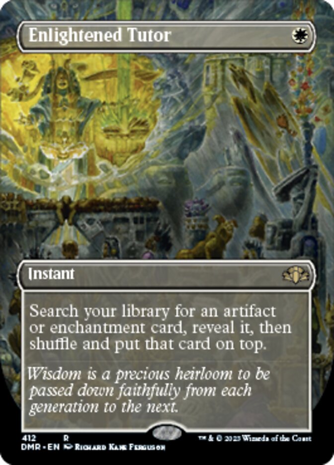Enlightened Tutor (Borderless Alternate Art) [Dominaria Remastered] - Magic: The Gathering - Card Brawlers | Quebec | Canada |