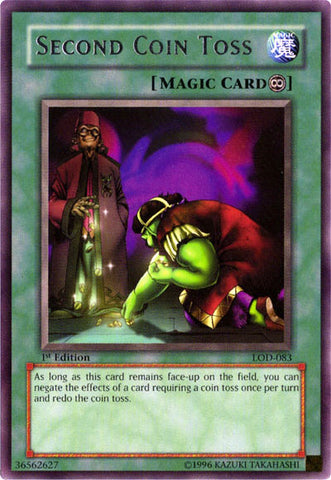 Second Coin Toss [LOD-083] Rare - Yu-Gi-Oh! - Card Brawlers | Quebec | Canada |
