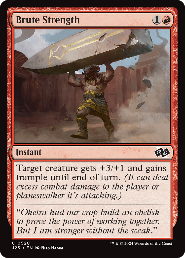 Brute Strength [Foundations Jumpstart] - Magic: The Gathering - Card Brawlers | Quebec | Canada |