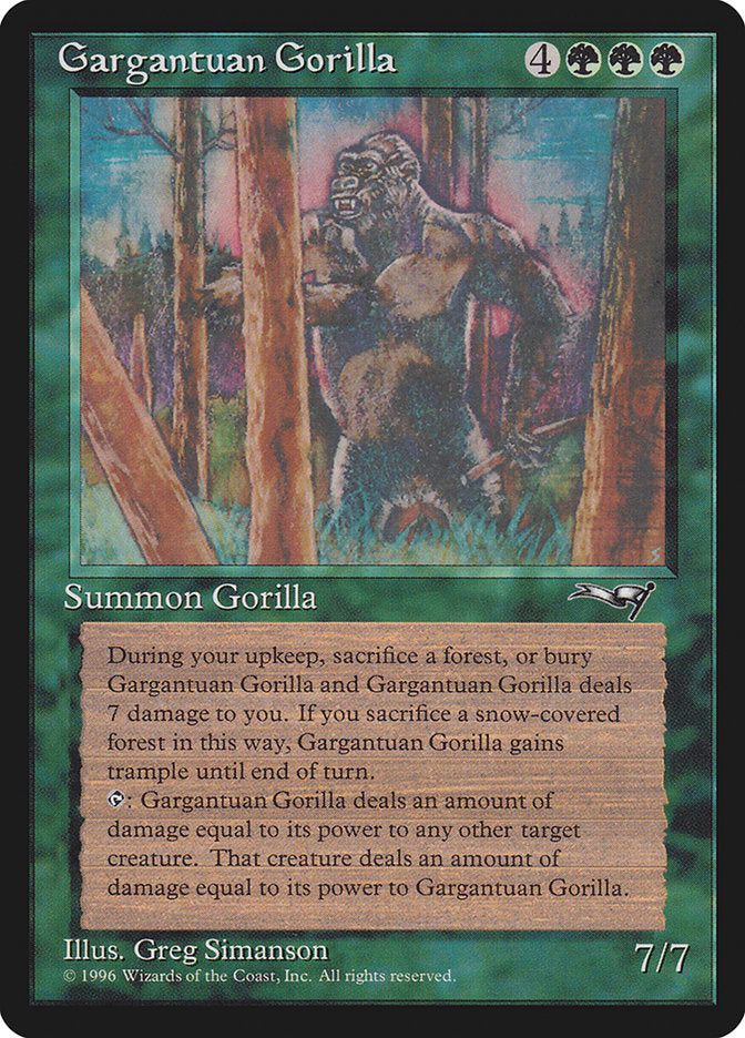 Gargantuan Gorilla [Alliances] - Magic: The Gathering - Card Brawlers | Quebec | Canada |
