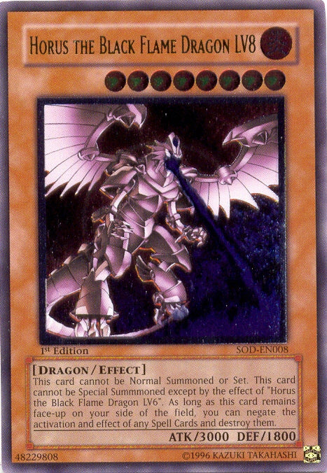 Horus the Black Flame Dragon LV8 [SOD-EN008] Ultimate Rare - Yu-Gi-Oh! - Card Brawlers | Quebec | Canada |