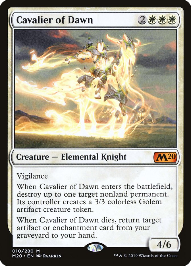 Cavalier of Dawn [Core Set 2020] - Magic: The Gathering - Card Brawlers | Quebec | Canada |