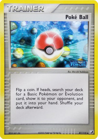 Poke Ball (87/115) (Stamped) [EX: Unseen Forces]