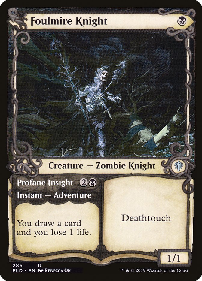 Foulmire Knight // Profane Insight (Showcase) [Throne of Eldraine] - Magic: The Gathering - Card Brawlers | Quebec | Canada |