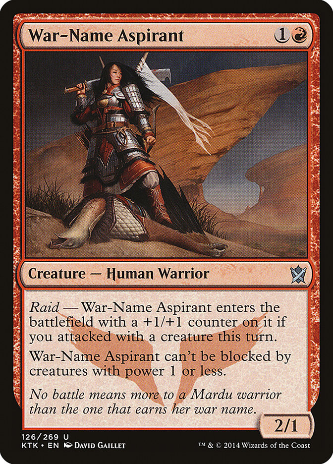 War-Name Aspirant [Khans of Tarkir] - Magic: The Gathering - Card Brawlers | Quebec | Canada |