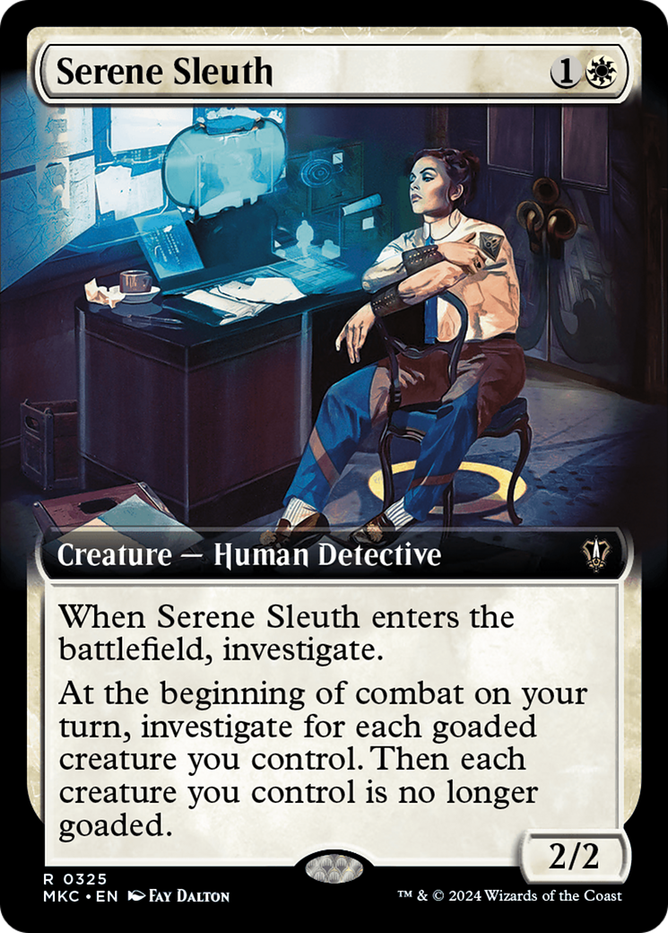 Serene Sleuth (Extended Art) [Murders at Karlov Manor Commander] - Magic: The Gathering - Card Brawlers | Quebec | Canada |