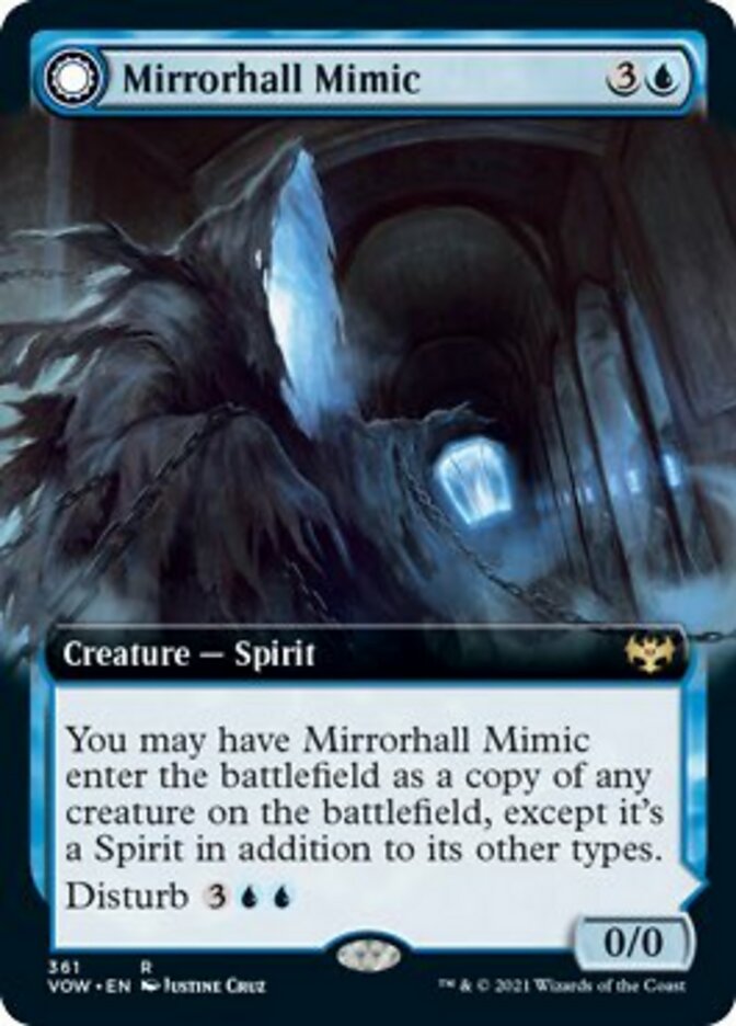 Mirrorhall Mimic // Ghastly Mimicry (Extended Art) [Innistrad: Crimson Vow] - Magic: The Gathering - Card Brawlers | Quebec | Canada |