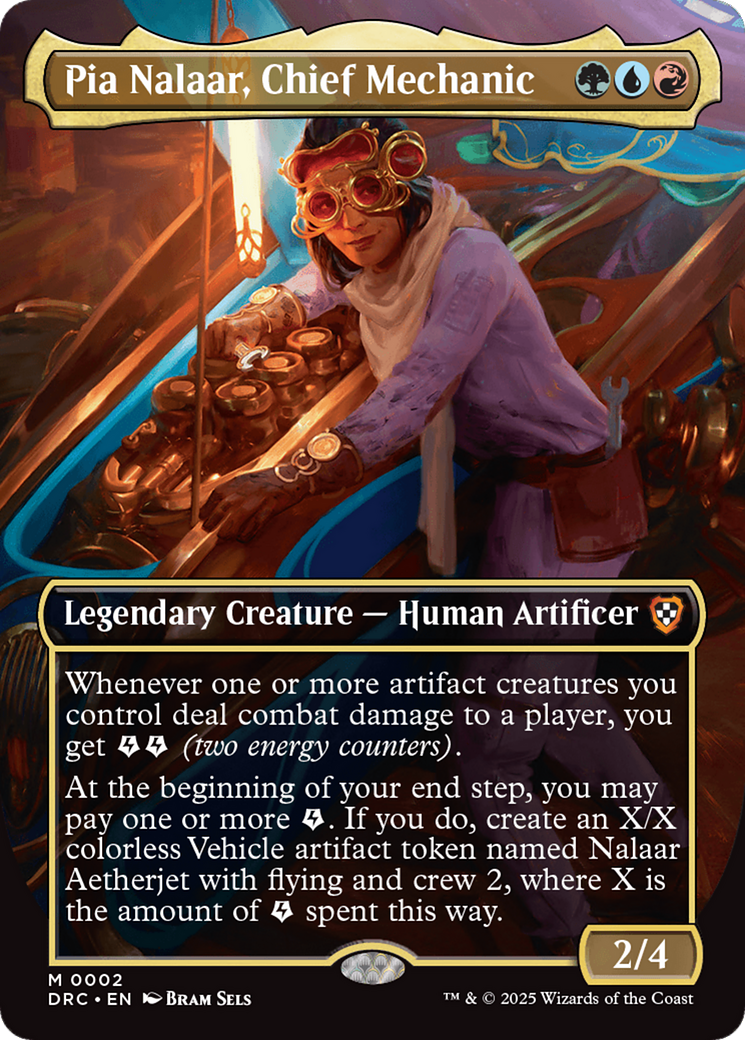 Pia Nalaar, Chief Mechanic (Borderless) [Aetherdrift Commander] - Magic: The Gathering - Card Brawlers | Quebec | Canada |