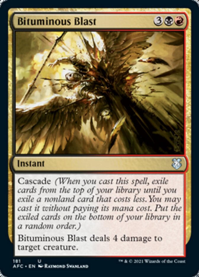 Bituminous Blast [Dungeons & Dragons: Adventures in the Forgotten Realms Commander] - Magic: The Gathering - Card Brawlers | Quebec | Canada |