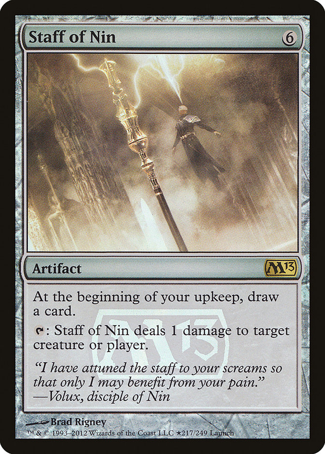 Staff of Nin [Magic 2013 Prerelease Promos] - Magic: The Gathering - Card Brawlers | Quebec | Canada |