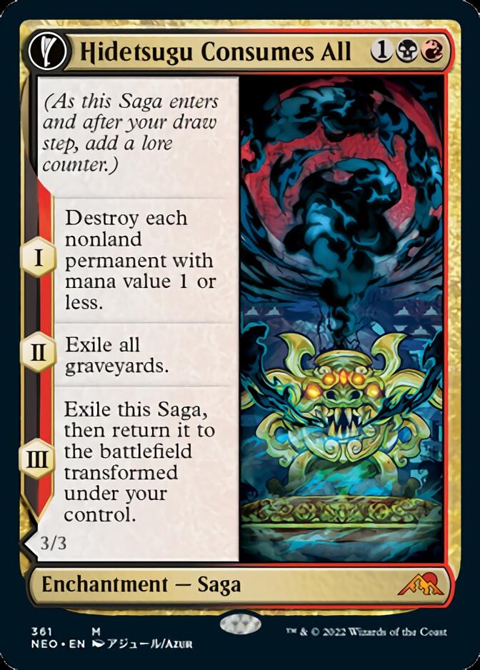 Hidetsugu Consumes All // Vessel of the All-Consuming (Showcase Soft Glow) [Kamigawa: Neon Dynasty] - Magic: The Gathering - Card Brawlers | Quebec | Canada |